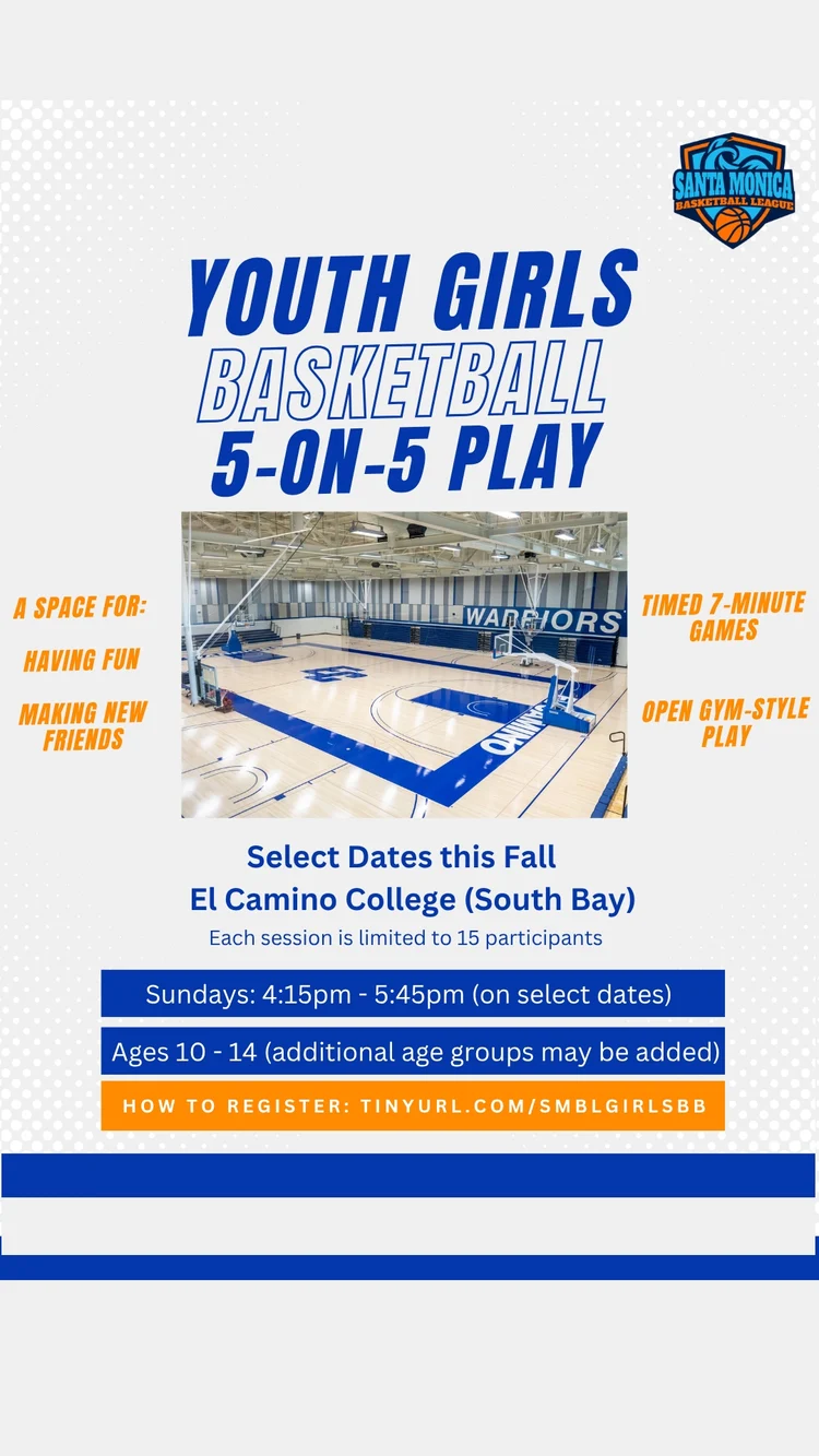 Youth girls basketball open gym flyer